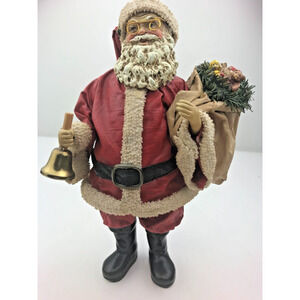 Vintage Possible Dreams Clothique SANTA Claus Figurine, 1988, 10" Tall With Bell
